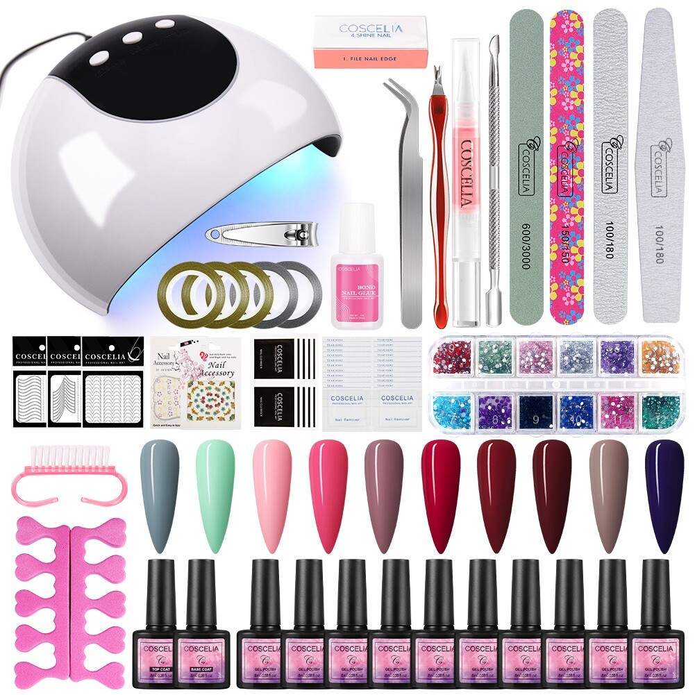 8ml Nageldesign Gel Lack Nail Polish Set Mit Werkzeuge & Zubehör