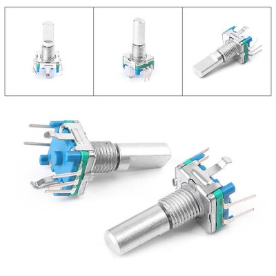 2x Rotary Encoder DIY Kit w/ Switch EC11 Audio Digital Potentiometer 30000 Times