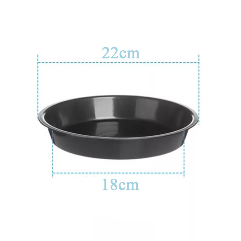 2/4Pcs Round Plant Saucer Flower Pot Drip Trays Indoor/Outdoor Plants Black UK