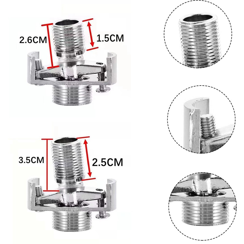 MroMax Wandmontage-Set Aus Messing – G3/4 Gewinde, Verchromt, Für Dusche & Wasserhahn