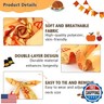 Vivifying Thanksgiving Dog Bandana, 2 Pack Turkey and Pizza Dog Scarves Costumes, Funny Holiday Pet Accessories for Thanksgiving Dinner, Photo Prop, and Party Decor (Large, Orange and Brown)