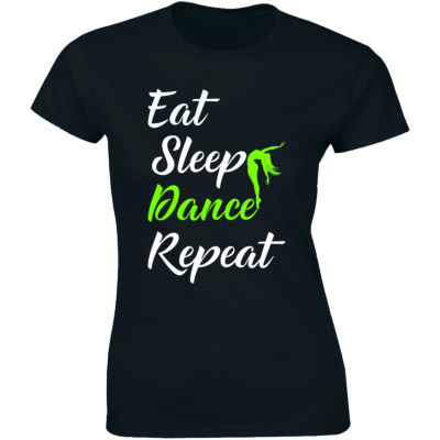 Eat Sleep Dance Repeat - Funny Passion Ballet Workout Dancer Women's T-shirt Tee