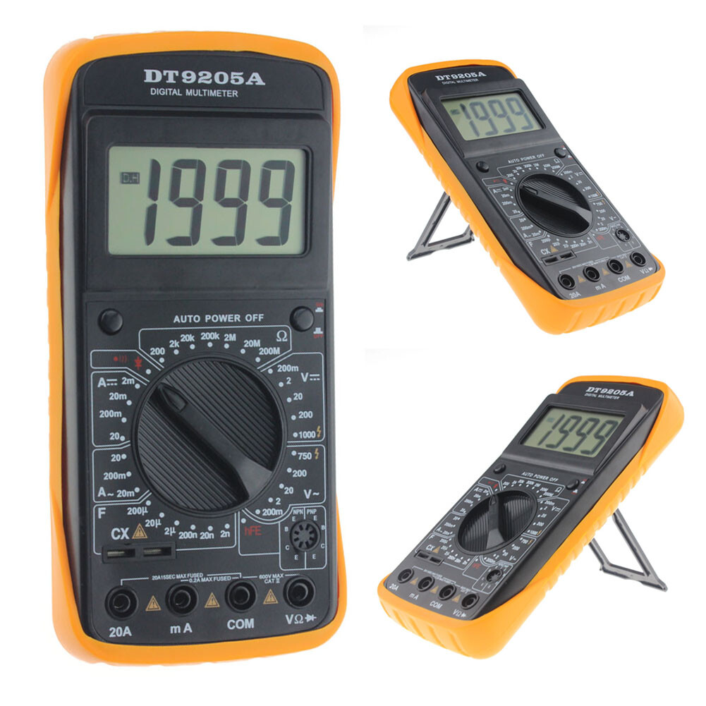 Digital Multimeter Messgerät AC DC LCD Strommesser Strom ...