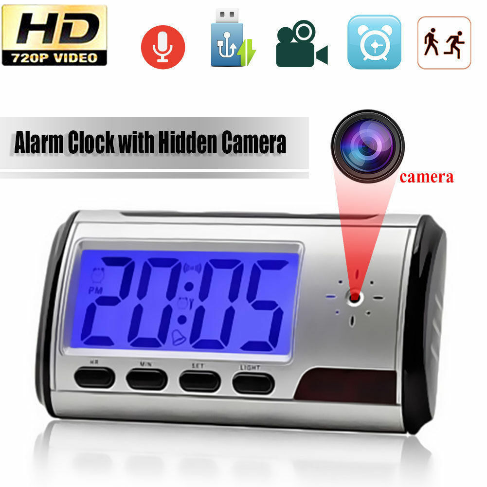 Wifi Sveglia Orologio Telecamera Spia Camera Nascosta Microcamera lun