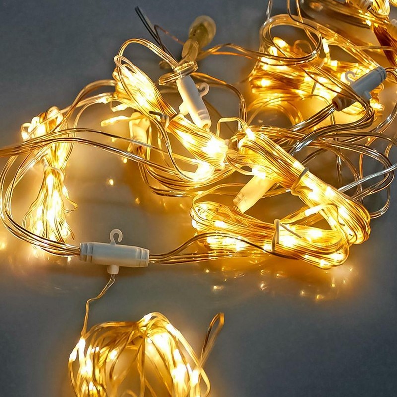 Usb Remote Control Curtain Light 8 Mode Settings 0805 Lamp Beads