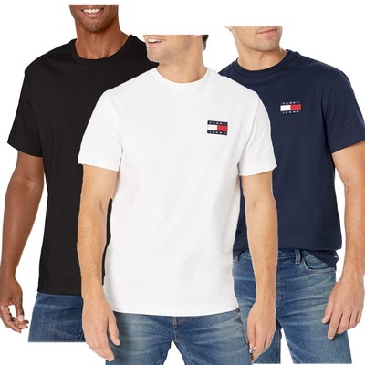 Tommy Hilfiger Мужская футболка Повседневная рубашка с коротким рукавом Tommy Jeans Badge Logo Shirt