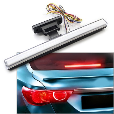 12V Universal Car High Mounted 3rd Third Brake Light Lamp White 1pcs US