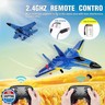 Fremego Su-27 RC Airplane,2.4GHz 2 Channel Remote Control Plane with Gyro Night Lights and 2 Batteries, Easy to Fly for Adults, Beginners and Kids Toy