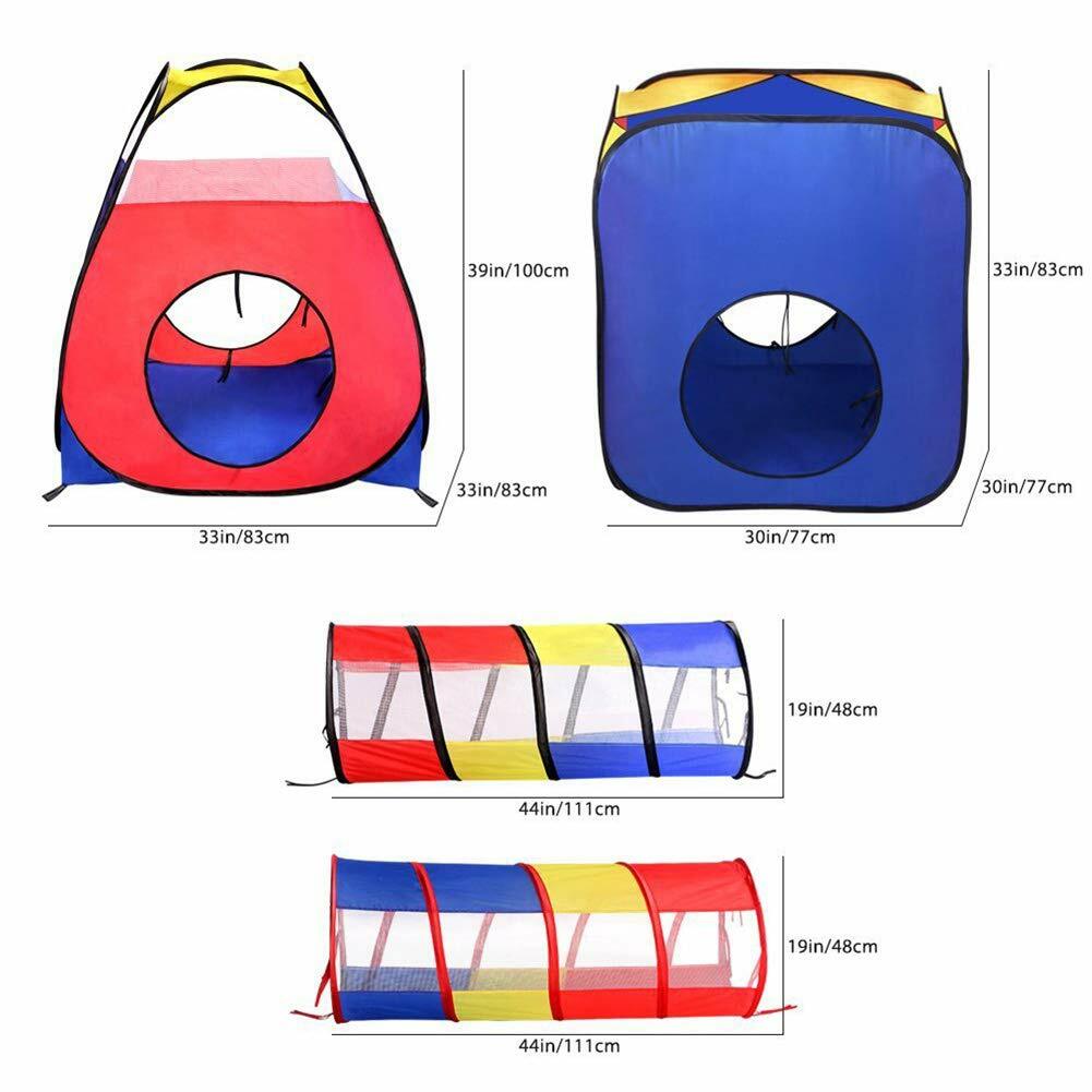 Outdoor Tunnel Play Tent Pop Up Tent for Boys Girls Indoor and Outdoor Fun