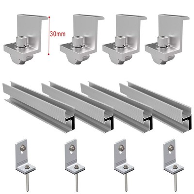Solar Panel PV Profile Alu Mounting Rail Flat Roof-Metal Roof-Solar Rail