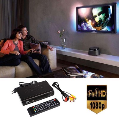 HD Audio Broadcasting TV Box Receiver DVBT2 Signal Digital Remote New