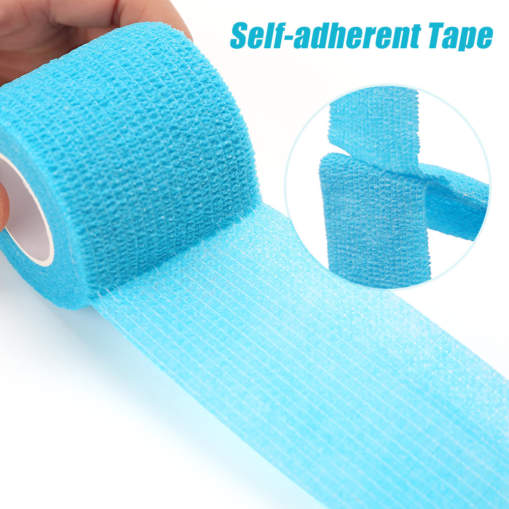 10 Rolls Vet Wrap Tape Self Adhesive Bandages Elastic for Pets Horse Dogs Cats 