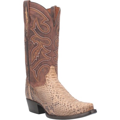 Pre-owned Dan Post Men's Sturgis Python Sand