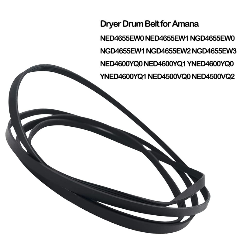 Dryer Drum Belt for Amana NED4655EW0 NED4655EW1 NGD4655EW0 NGD4655EW1 NGD4655EW2