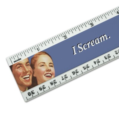 I You Scream Police Come It's Awkward Funny Humor Standard Metric Ruler