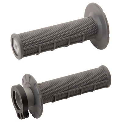 Odi V2 Half Waffle MX Lock-On Grips Graphite For HONDA CRF450R Works Edi.2019-23