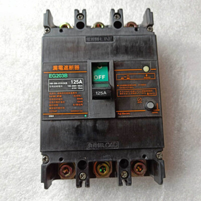 3P AC110-220-440V 30mA For Fuji EG203B 125A Circuit Breaker
