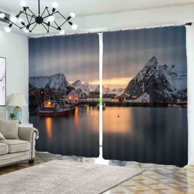 Brilliant Between Pits 3D Blockout Photo Print Curtain Fabric Curtains Window
