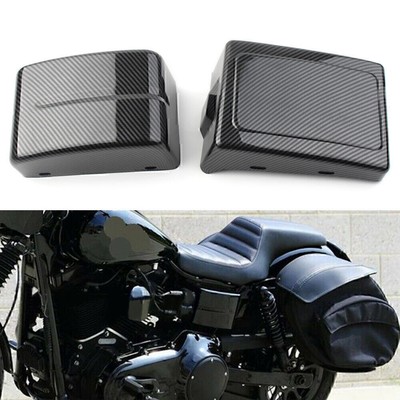 Carbon Fiber Battery Side Fairing Cover For Harley Dyna Street Bob FXDB 2006-17