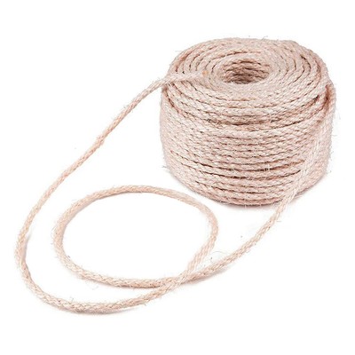4/6mm Binding Rope Twisted Sisal Rope Cat Tree Scratching Toy Cat Scratcher Rope