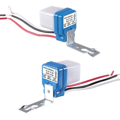 2 Pack Ac/dc12v 10a Automatic Auto On Off Photocell Street Light Switch 5060hz 1