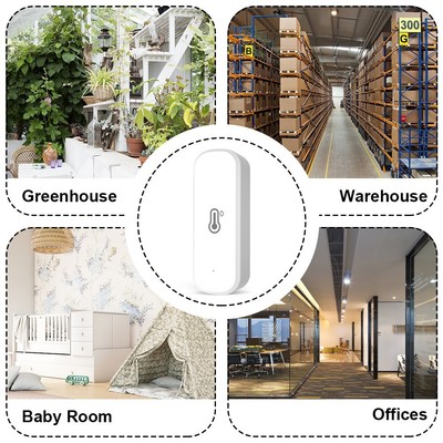 Temperature Humidity Sensor Thermometer Hygrometer Indoor Wireless Detector