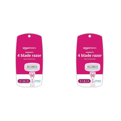 Amazon Basics Women'S 4 Blade Razor for Women, Fits Amazonbasics & Venus Handles