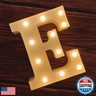 MUMUXI Marquee Light Up Letters | Large Light Up Numbers | Battery Powered and Bright with Every Letter of The Alphabet | for Wedding, Birthday, Party, Celebration, Christmas or Home Decoration (E)