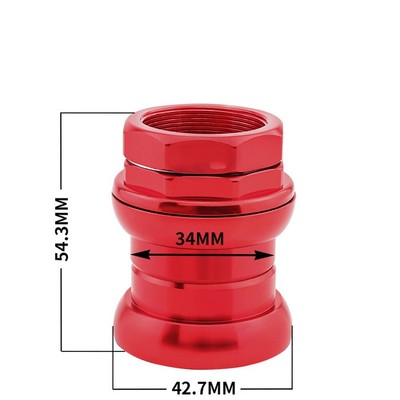 Aluminum Alloy 34mm Headset for Folding Bikes Built in Bearing on For Brompton
