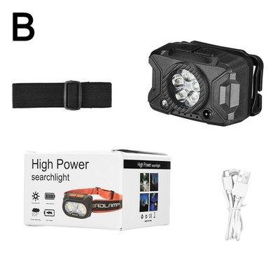 Outdoor 5-core Multifunctional Strong Light Sensing Headlight B9C1