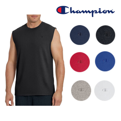 Мужская спортивная одежда Champion T0222 Классическая трикотажная футболка без рукавов для тренировок