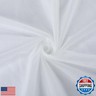 CABODYALS 39.4x63 Inch Polyester Mesh Fabric White Breathable Netting Sheer Tulle Fabric by The Yard Soft Voile Solid Mosquito Net Fabric for Sewing Making Crafts Wedding Dresses Clothes Decor Supply