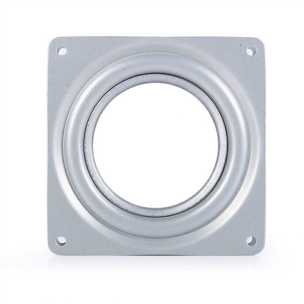 4in Galvanized Steel Rotating Plate Display Base Turntable Square Display Stand