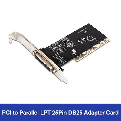 DB25 One Parallel Port LPT Printer to PCI Card Converter Adapter For Win7