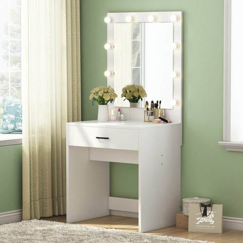 makeup dresser with lights