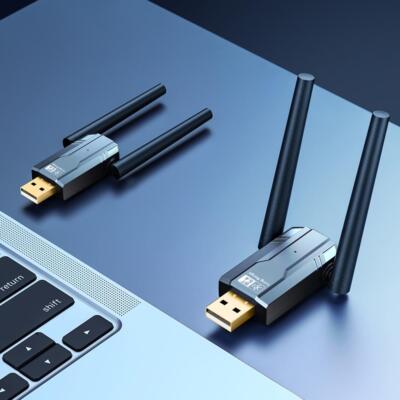 Portable Wireless USB Adapter Dual Antenna Bluetooth-Compatible 5.4 Convenient