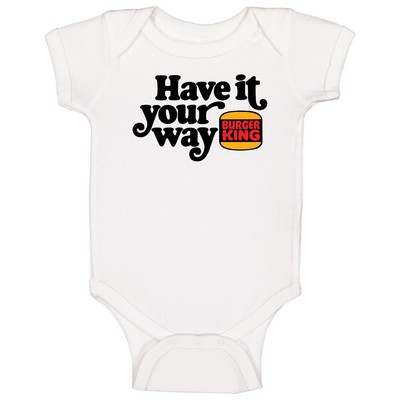 Have It Your Way Burger King Baby One Piece