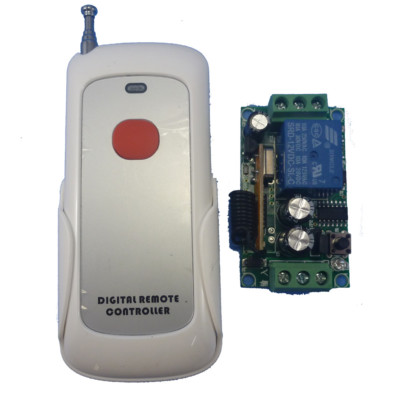 1 Channel Receiver DC12V & 1 Buttons RF Wireless Commander Remote Controller