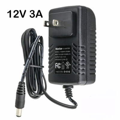 12V 3A 36W AC to DC Adapter Power Supply for 5050 Flexible LED Light Strip 3528