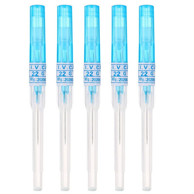Piercing Needles,5Pcs 22G Gauge IV Catheter Needles Kit Piercing for IV Start Ki
