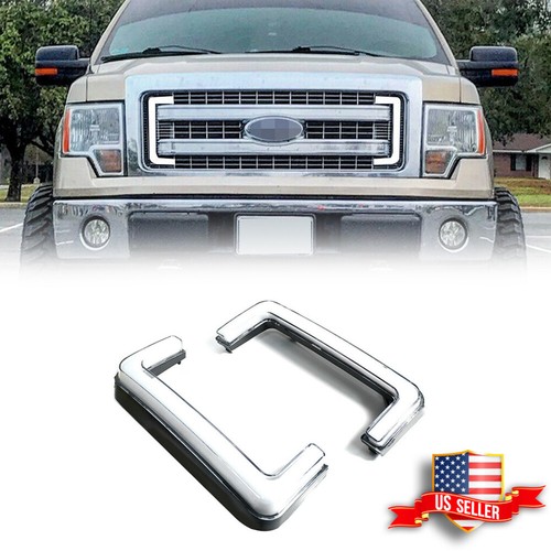 Front Grill LED Switchback Amber Signal Daytime DRL Light For 2009-14 Ford F-150