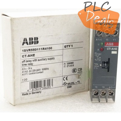 1PCS New ABB CT-AHE 1SVR550111R4100 Time Relay 0.3s-30s