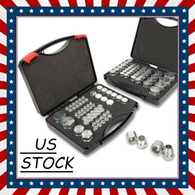 144 PC JIC and ORFS Hydraulic Cap and Plug Hose Tube Pipe Fitting Cap Plug Kit