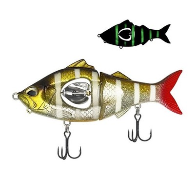 Zanderfang Barsch Angelköder Swimbaits zwei Segmente Körper 13,5*4cm