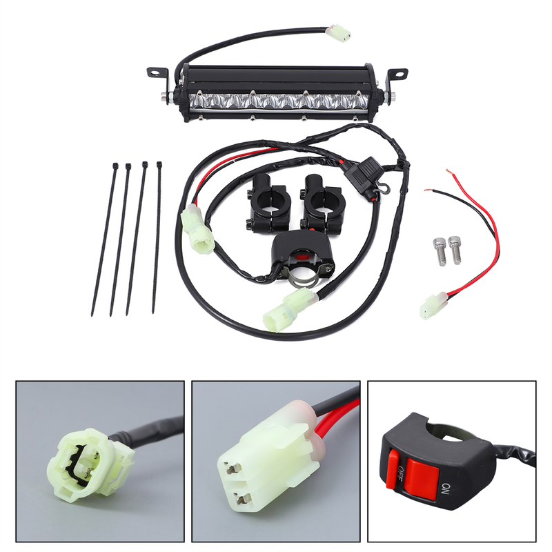 For KLX110 CRF110 TTR110 YZ250F plug-n-play led headlight light bar lighting kit