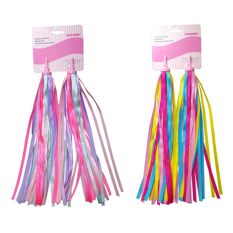 Kids Colorful Streamers Scooter Bike Handlebars Streamers Ta