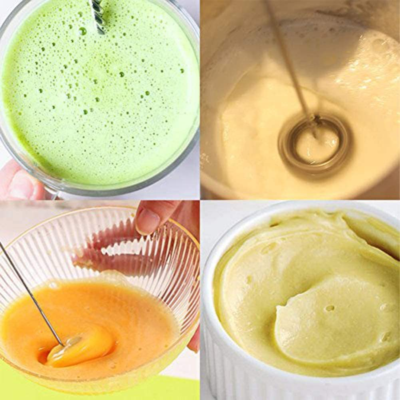 Milk Coffee Frother Handheld, Electric Foam Maker Milk Coffee Whisk Blender Foam