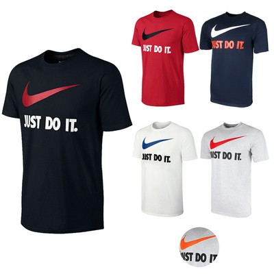 nike just do it script neck tee
