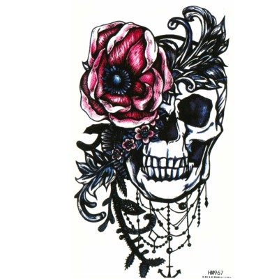 Temporäres Tattoo Seepferdchen – Wasserdichter Aufkleber, Ca. 21x14,5 Cm | Für Festival, Strand & Party