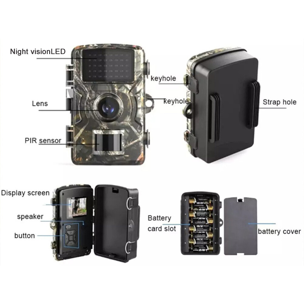 3X Outdoor Trail Camera Night Vision Camera Motion Activated Wildlife Tracking